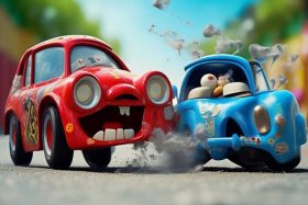 儿童动画撞车、儿童动画撞车图片