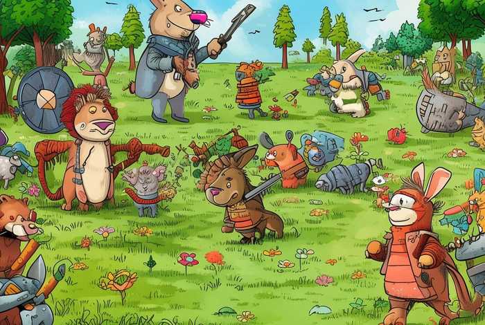 儿童故事动物战争、动物与战争的故事