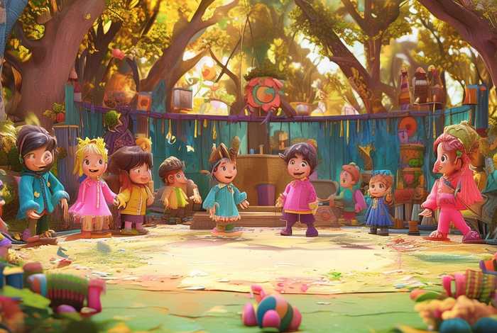 儿童故事绘本故事背景视频素材 绘本故事表演背景音乐