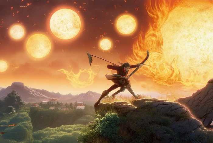 儿童睡前故事动画片后羿射日（后羿射日动画片的故事）