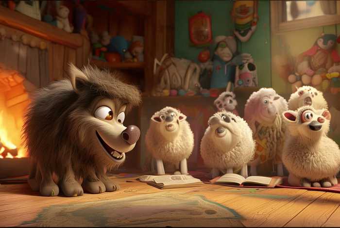 儿童故事狼和七只小羊；听故事狼和七只小羊