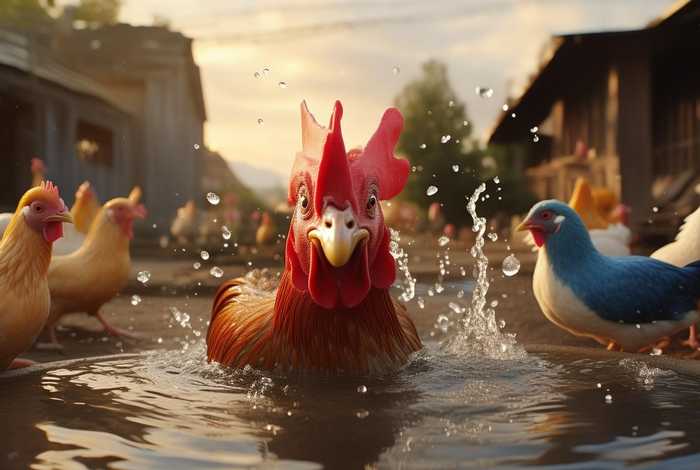 儿童小故事调皮的小鸡，调皮的小公鸡在井边玩续编故事