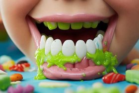 儿童吃糖坏牙恐怖图片卡通（儿童吃糖坏牙恐怖图片卡通可爱）