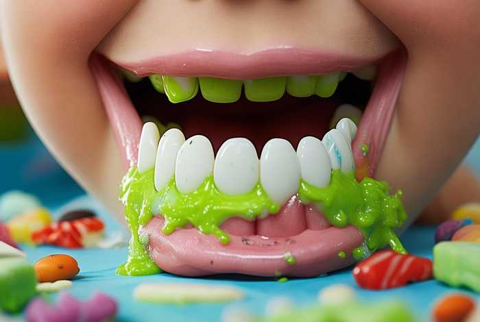 儿童吃糖坏牙恐怖图片卡通（儿童吃糖坏牙恐怖图片卡通可爱）