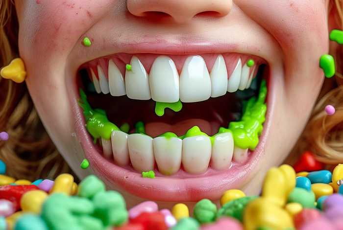 儿童吃糖坏牙恐怖图片卡通（儿童吃糖坏牙恐怖图片卡通可爱）