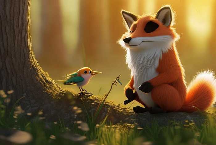儿童故事狐狸与小鸟、狐狸和小鸟的故事告诉我什么道理