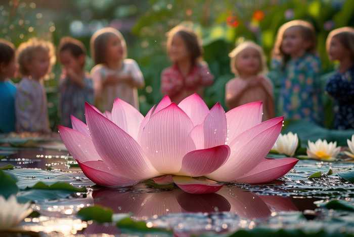 儿童睡前荷花故事、关于荷花的故事幼儿园