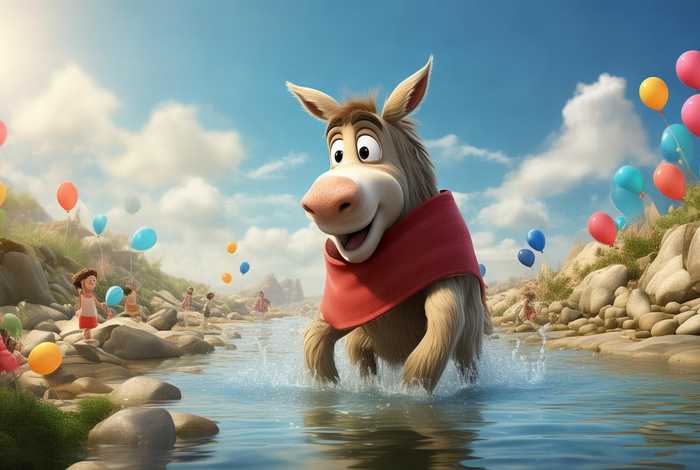 儿童故事驴子过河 - 幼儿故事驴子过河