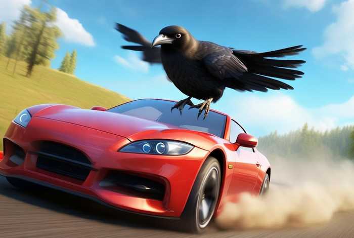 car race 英文故事 a clever crow 英语故事