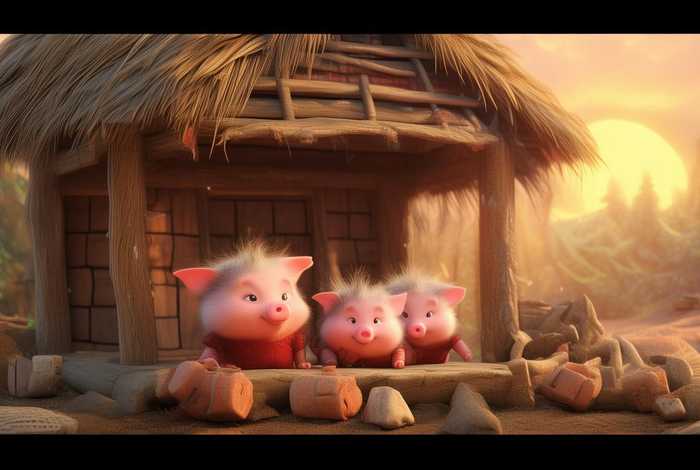 儿童睡前经典故事三只小猪、幼儿经典睡前故事 三只小猪