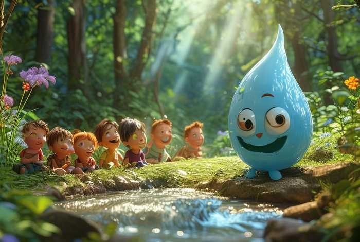 儿童小水滴的故事 - 小水滴的故事教案 儿童小水滴的故事 - 小水滴的故事教案