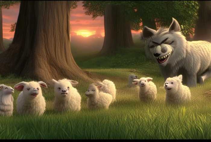 儿童故事大全全集大灰狼和小羊；幼儿故事大全大灰狼和七只小羊