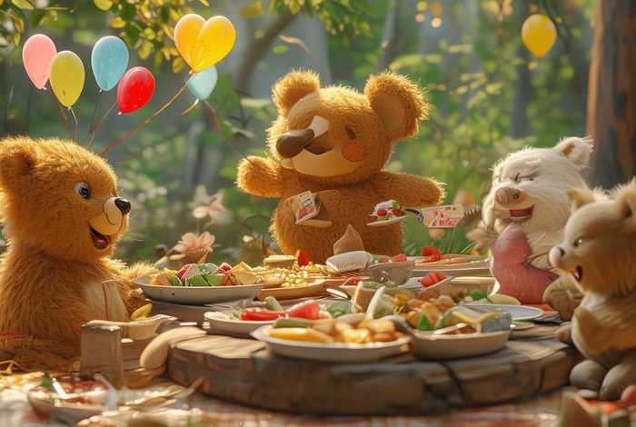 儿童经典童话小熊请客绘本故事，小熊请客绘本故事内容