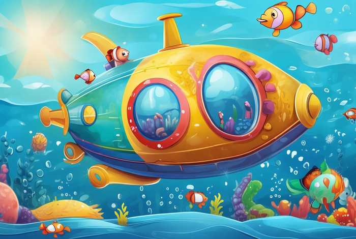儿童潜水艇绘本故事；潜水艇的绘本故事