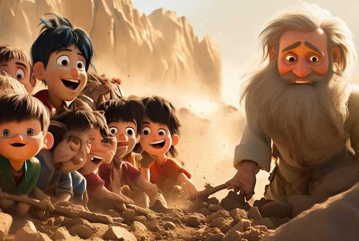 儿童故事动画愚公移山 - 愚公移山的故事动画片