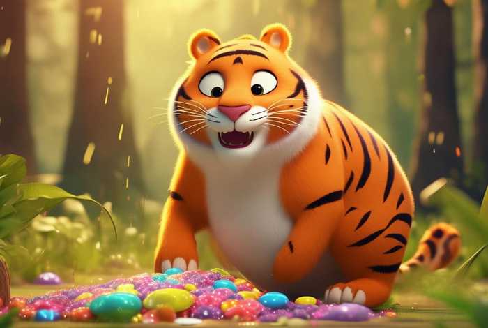 儿童故事爱吃糖的老虎，幼儿故事爱吃糖的老虎