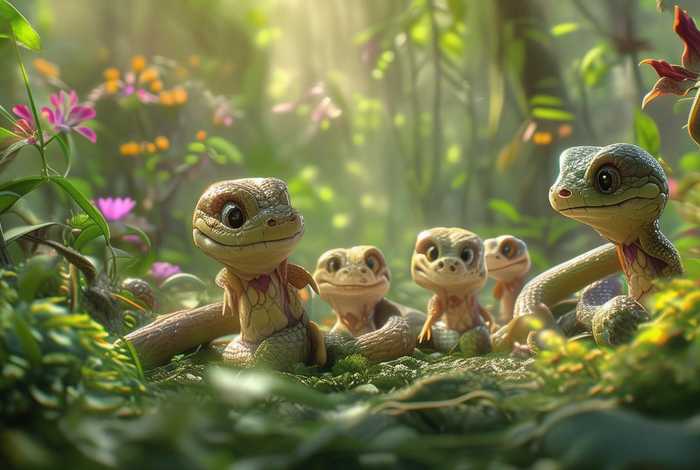 《蛇》故事儿童（蛇的幼儿故事大全）