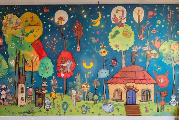 儿童故事主题墙大全（幼儿故事主题背景图片大全）