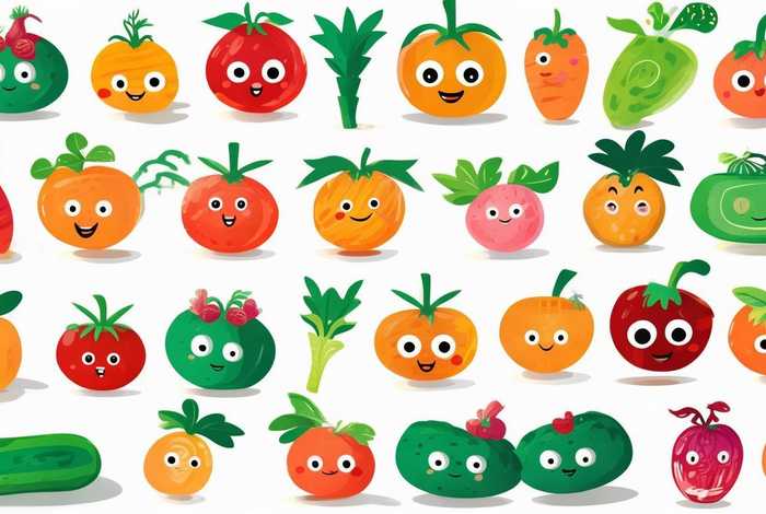 儿童蔬菜简笔画、儿童蔬菜简笔画图片大全带颜色