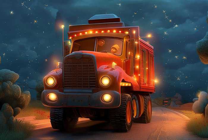 儿童大货车的睡前故事（大货车的故事睡前故事）