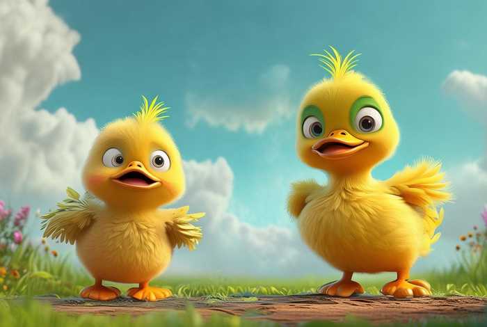 儿童故事小鸡和小鸭飞不高配图(幼儿故事小鸡和小鸭) 儿童故事小鸡和小鸭飞不高配图(幼儿故事小鸡和小鸭)