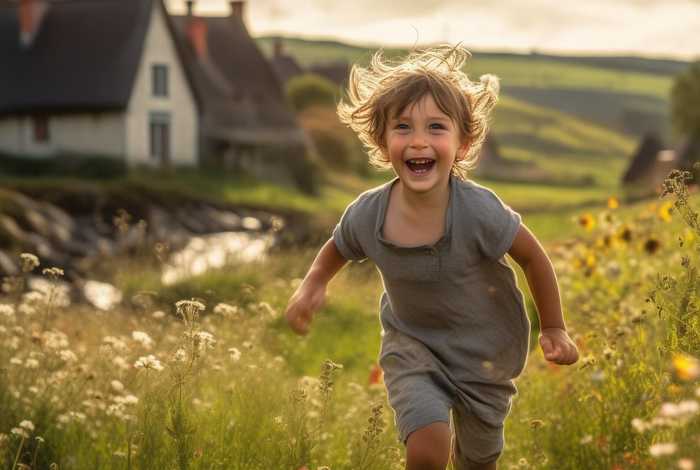 儿童的乡村生活无忧无虑，儿童乡村生活无忧无虑的词句