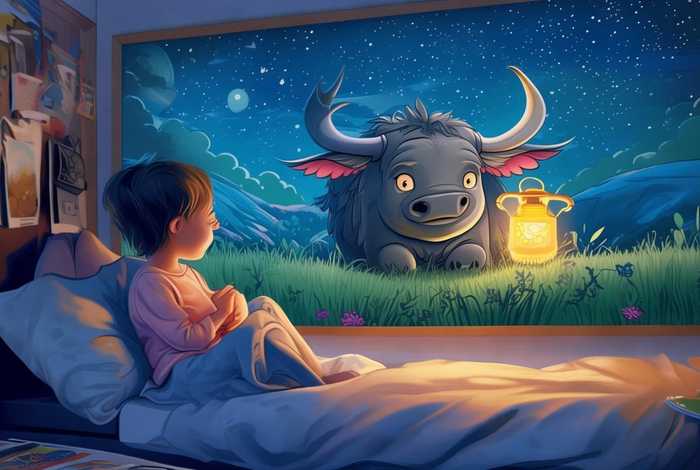 儿童睡前故事全集聪明的水牛；睡前故事大全 聪明的水牛