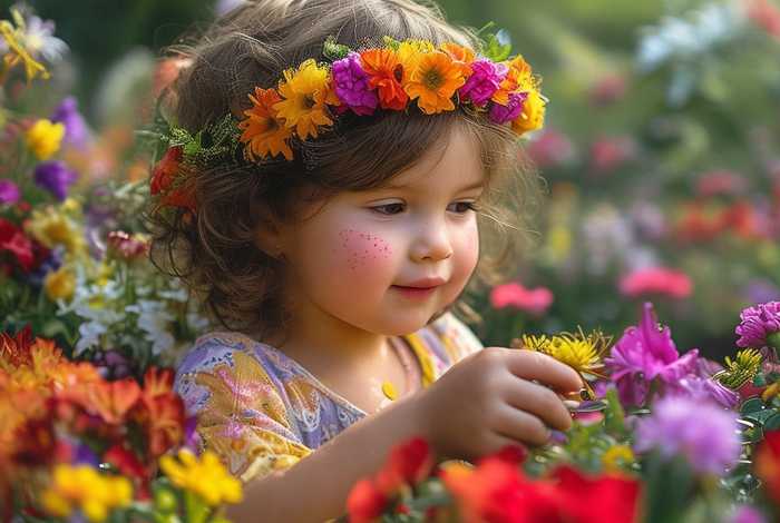 儿童故事送花环、送花小故事