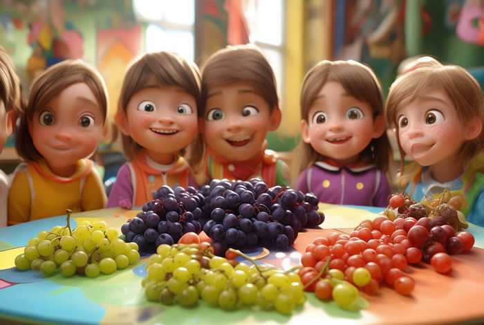 儿童葡萄故事 - 幼儿园葡萄课程故事