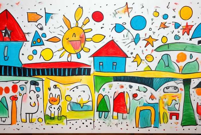 儿童画点线面图片 - 儿童画点线面图片大全简单