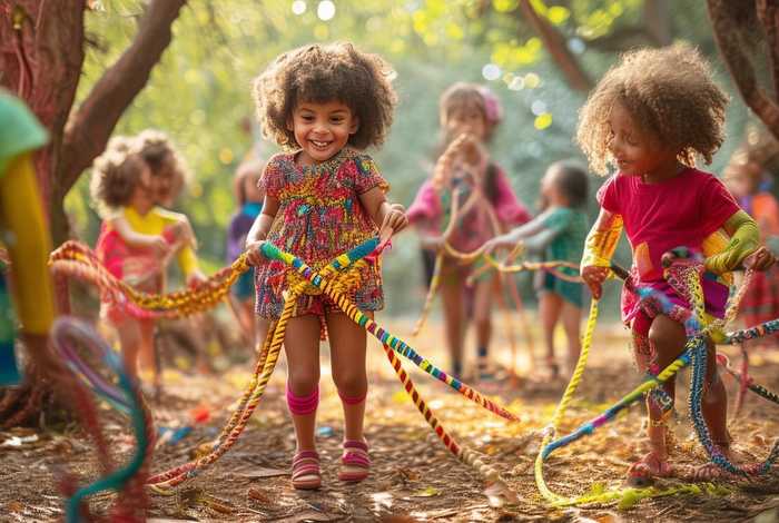 儿童绳子的故事 - 幼儿绳子的故事