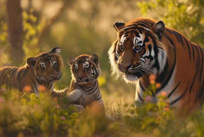 儿童睡前故事老虎学本领、小老虎学本领的故事