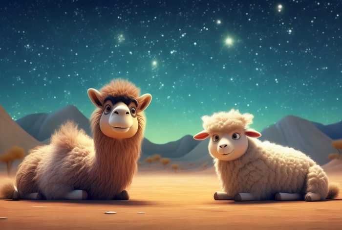 儿童睡前故事骆驼和羊 - 睡前小故事骆驼和羊