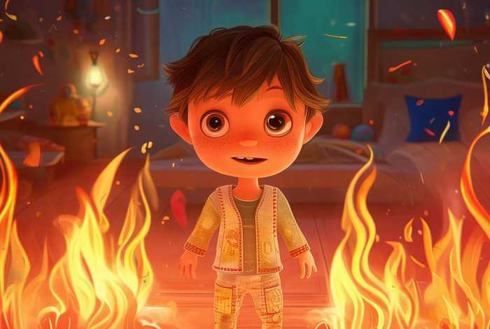 儿童故事着火 - 幼儿火灾小故事