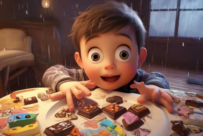 儿童巧克力绘本故事（儿童吃巧克力绘本故事）