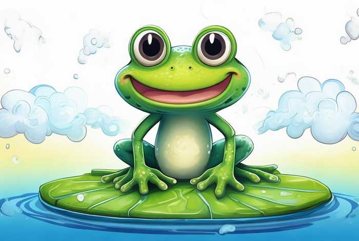 儿童画青蛙图片 儿童画青蛙图片参考