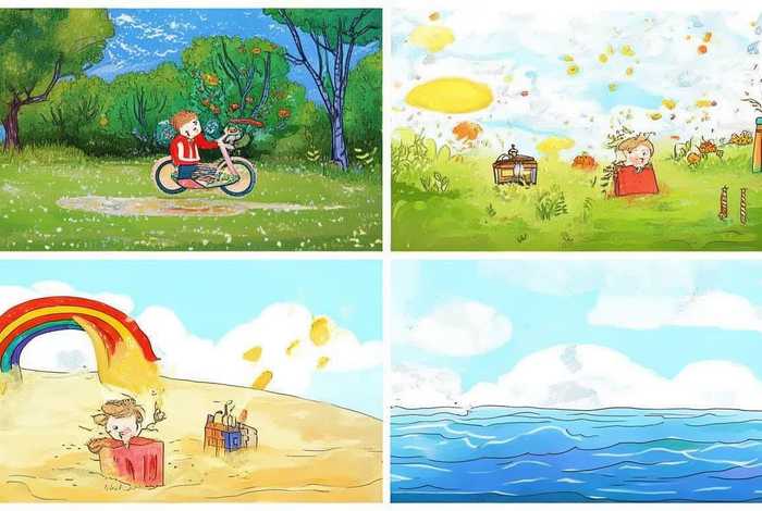儿童故事连环画图片4张 - 幼儿故事连环画图片4张简笔画