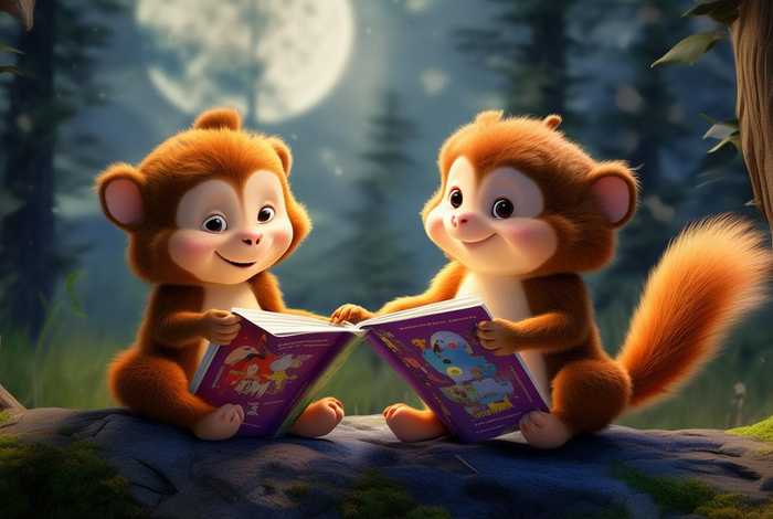 儿童睡前故事猴子和松鼠、睡前故事 - 第73集 猴子和松鼠