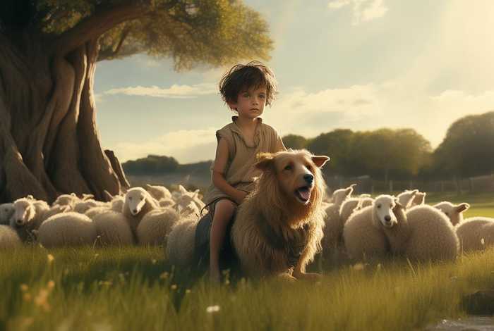 儿童故事放羊的孩子寓言故事；放羊的小孩寓言故事