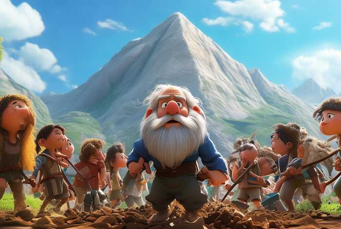 儿童故事动画愚公移山 - 愚公移山的故事视频动画