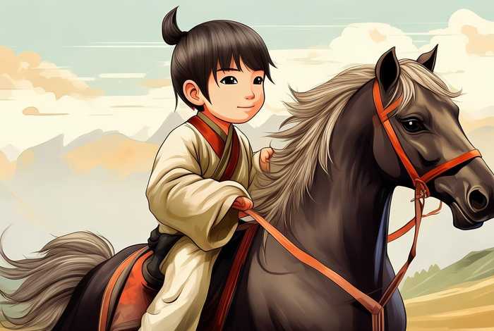 儿童秀才郎骑马简笔画 儿童秀才郎骑马简笔画图片大全