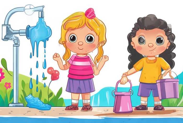 儿童绘画节约用水图片 儿童绘画节约用水图片怎么画