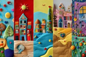 不织布绘本制作图片大全集 - 不织布绘本作品图片大全5页