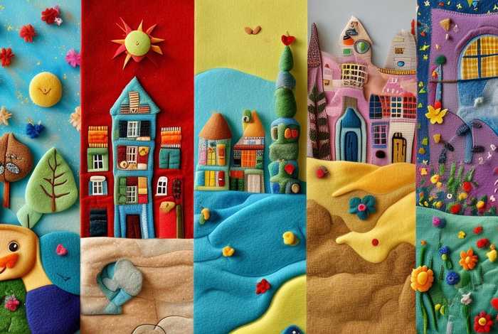 不织布绘本制作图片大全集 - 不织布绘本作品图片大全5页