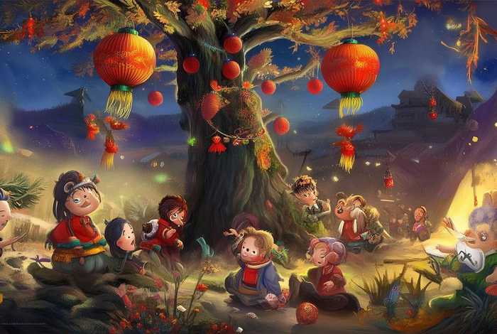 儿童讲年的传说故事，幼儿园故事年的传说