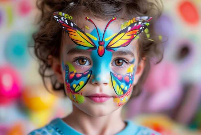 儿童彩绘妆容教程入门;儿童彩绘妆容教程入门小蝴蝶 儿童彩绘妆容教程入门;儿童彩绘妆容教程入门小蝴蝶