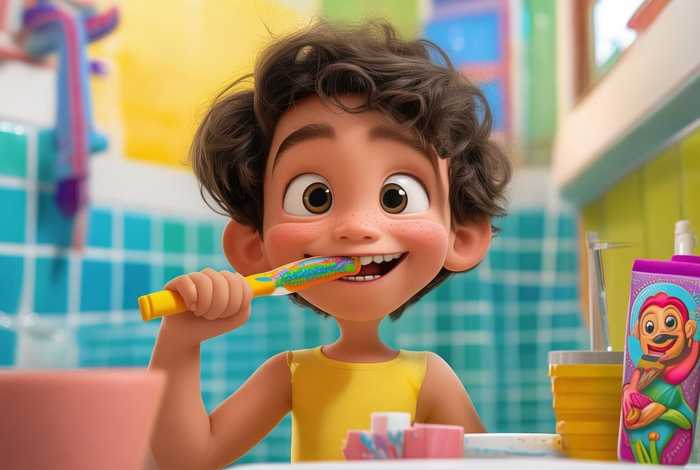 儿童刷牙简笔画图片（儿童刷牙简笔画图片彩色）