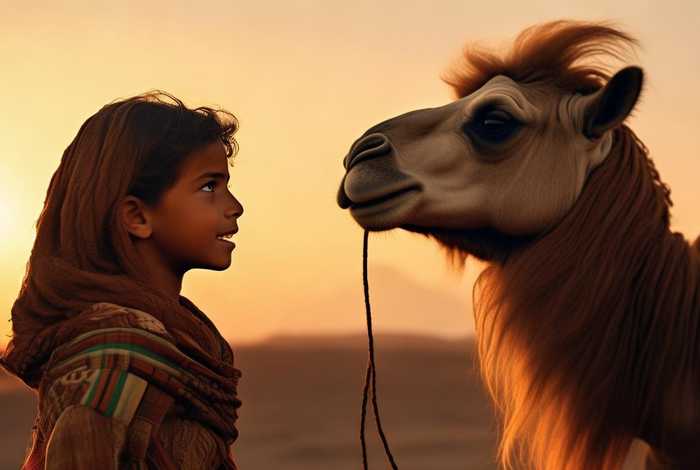 儿童故事野骆驼 - 野骆驼这个故事中最让你感动的是什么