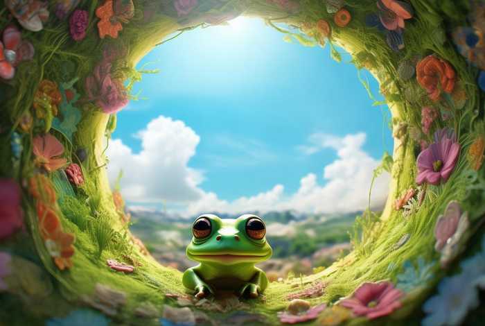 儿童故事绘本井底之蛙 井底之蛙绘本故事画画图片大全