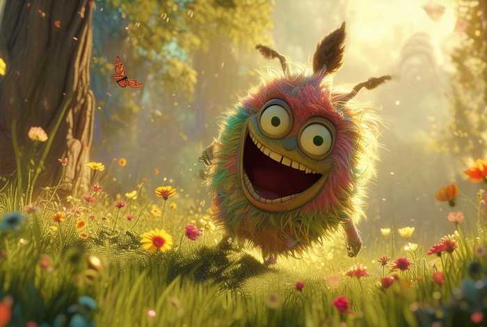 儿童故事怪兽的一天；讲一个怪兽的故事